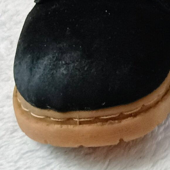 Kids' Black Size 26 EUC Suede Ankle Combat Work Boots - Picture 10 of 11